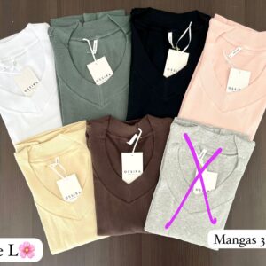 Remera mangas 3/4